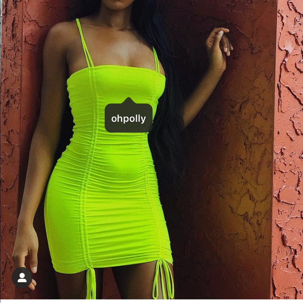 Neon Green Oh Polly dress